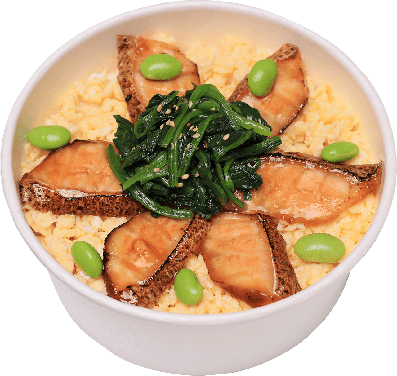 Salmon belly kabayaki rice bowl