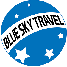 Blue sky travel